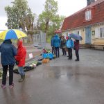 Bild som visar försäljarna vid Skälby gård